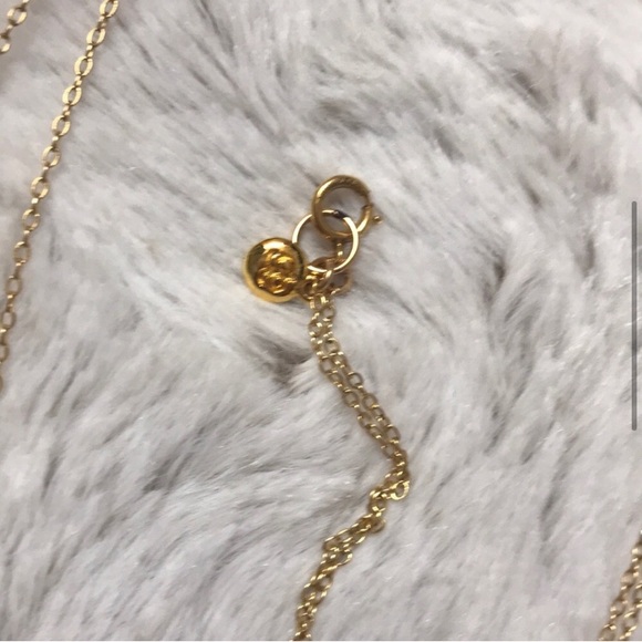 Gorjana long gold leaf necklace - Picture 3 of 6